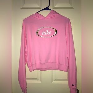 Pink Nike hoodie